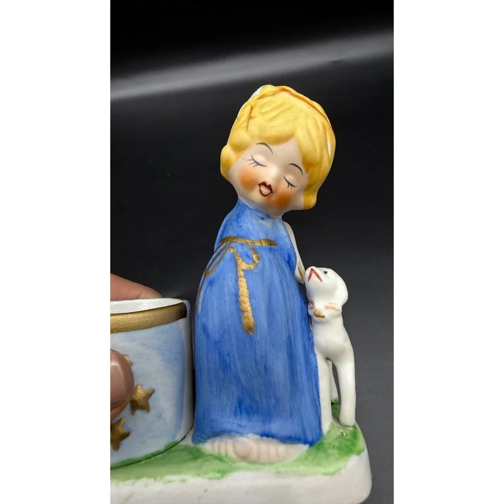 Vintage 1978 Jasco Christmas Luvkins Angel Bisque